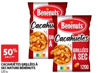 Cacahuètes Grillées à Sec Nature Bénénuts