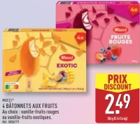 MUCCI® 4 Bâtonnets Aux Fruits