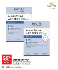 Gammes Biocyte (Biocyte Magnésium 6 formes 360 mg)