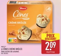 Mucci 6 Cônes Crème Brûlée