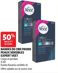 Bandes de Cire Froide Peaux Sensibles Expert Veet
