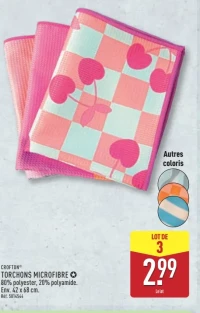 CROFTON Torchons microfibre
