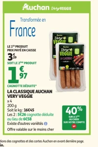 La classique Auchan Very Veggie