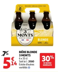 Bière blonde 3 Monts