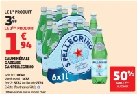 Eau minérale gazeuse San Pellegrino