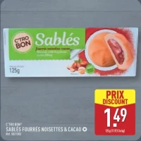C'TRO BON® SABLÉS FOURRÉS NOISETTES & CACAO