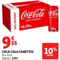 Coca-Cola canettes