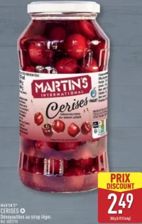 MARTIN'S® CERISES Dénoyautées au sirop léger