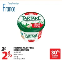 Fromage ail et fines herbes Tartare