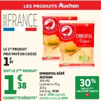 Emmental râpé Auchan