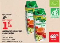 Gaspacho Rouge Bio La Potagère