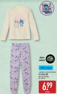 Pyjama enfant Disney ou Jurassic World