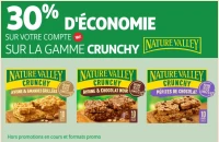 Gamme de barres de céréales Crunchy Nature Valley