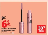 Mascara Sensationnel Maybelline New York Noir intense