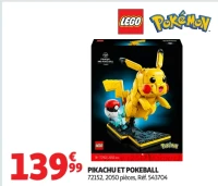 LEGO Pokémon Pikachu et Pokeball