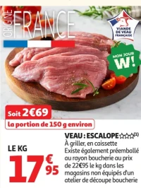 Veau : Escalope
