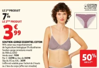 Soutien-gorge essentiel coton Inextenso