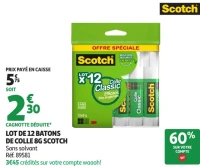 Scotch Lot de 12 batons de colle 8g