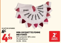 Mini-socquettes femme Inextenso