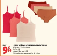 Lot de 3 débardeurs femme Inextenso