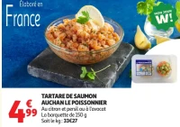 Tartare de saumon Auchan Le Poissonnier