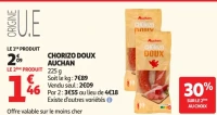Chorizo doux Auchan