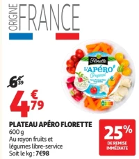 Plateau apéro Florette