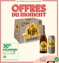 La gamme de bières Leffe