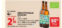 Bière d'été Moulin d'Ascq Bio
