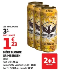 Bière blonde Grimbergen