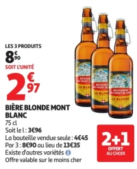 Bière blonde Mont Blanc