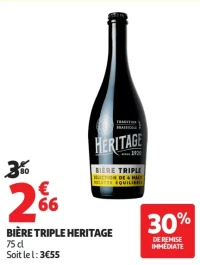 Bière triple Heritage