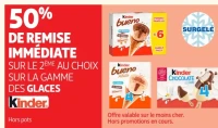 Gamme des glaces Kinder