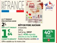 Rôti de porc Auchan