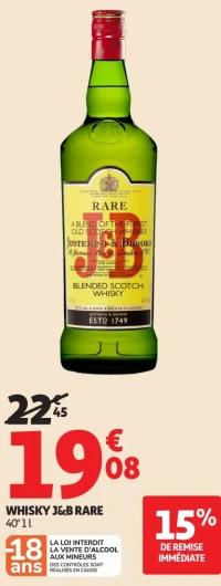 Whisky J&B Rare