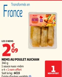 Nems au Poulet Auchan