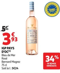 IGP Pays d'Oc Bleu de Mer Rosé Bernard Magrez