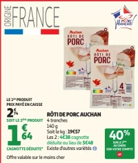 Rôti de porc Auchan