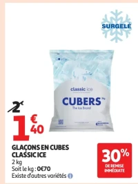 Glaçons en cubes Classic Ice