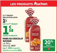 Pains au chocolat Auchan