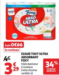 Essuie tout Ultra Absorbant Foxy