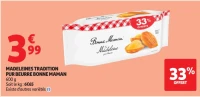 Madeleines tradition pur beurre Bonne Maman