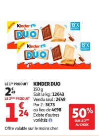 Biscuits Kinder Duo