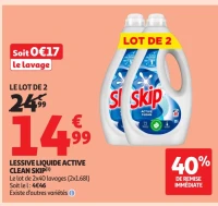 Lessive liquide active clean Skip