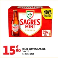 Bière blonde Sagres Mini