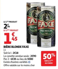 Bière blonde Faxe Premium