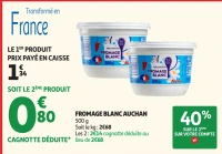 Fromage blanc Auchan