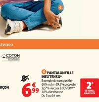 Pantalon fille Inextenso
