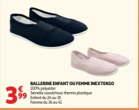 Ballerine enfant ou femme Inextenso