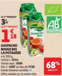 Gaspacho rouge bio La Potagère